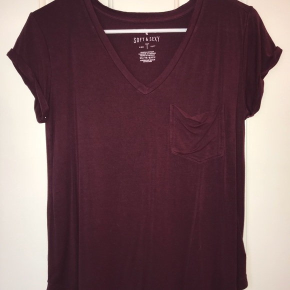 AE SOFT & SEXY V-NECK T-SHIRT - Picture 1 of 3